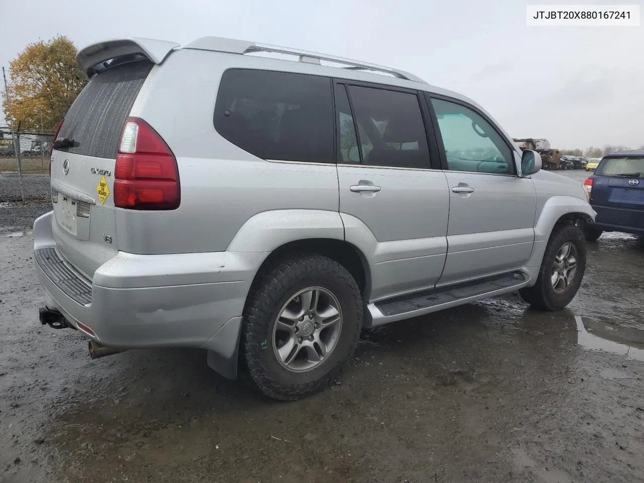 2008 Lexus Gx 470 VIN: JTJBT20X880167241 Lot: 78017124