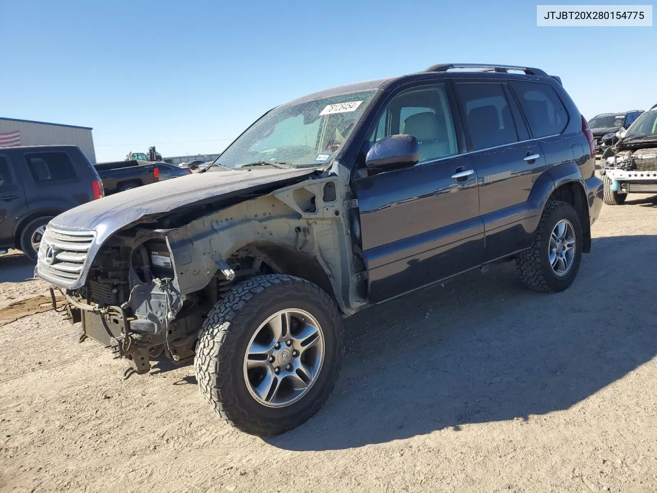 2008 Lexus Gx 470 VIN: JTJBT20X280154775 Lot: 78126454