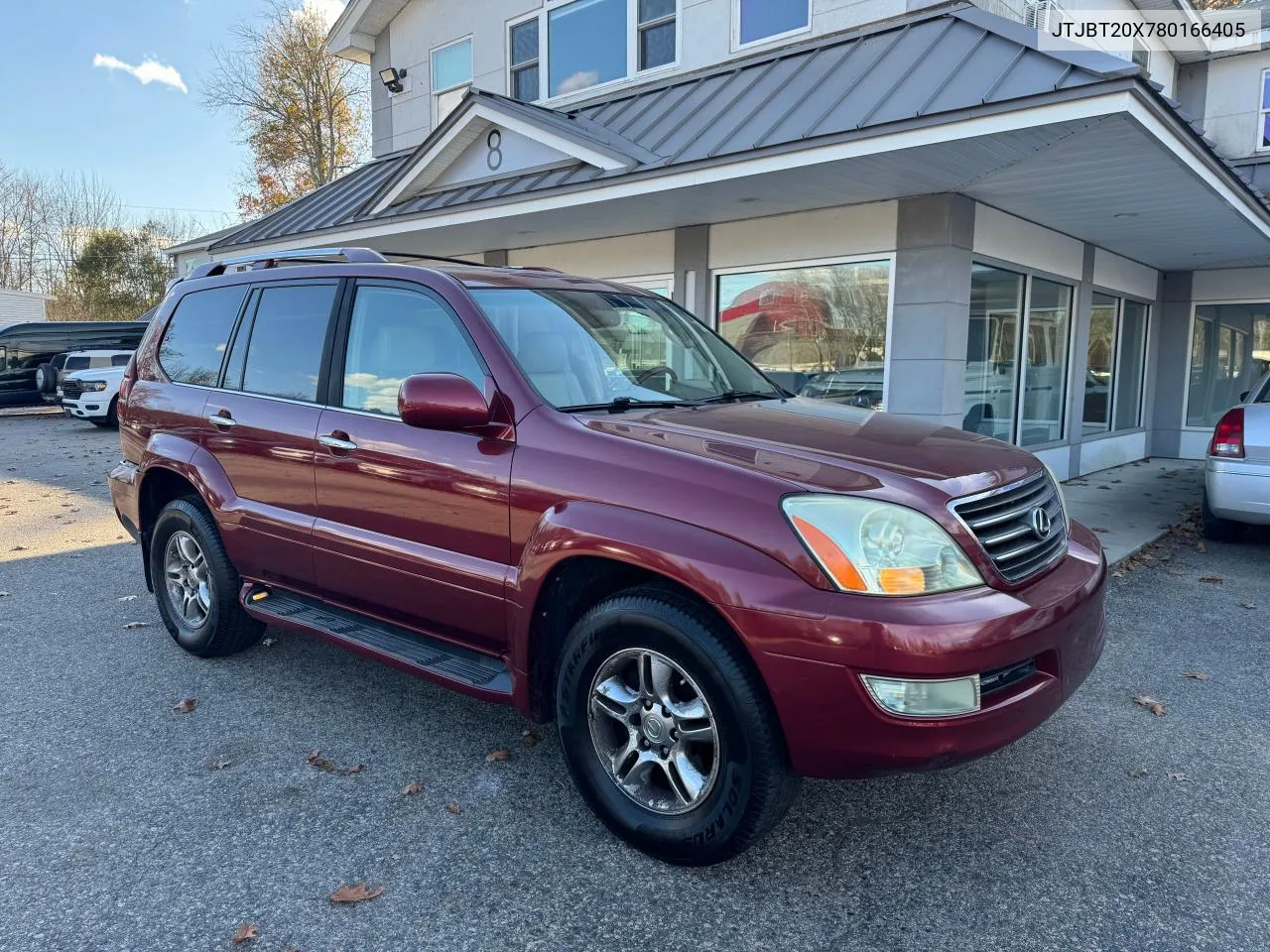 2008 Lexus Gx 470 VIN: JTJBT20X780166405 Lot: 79332874