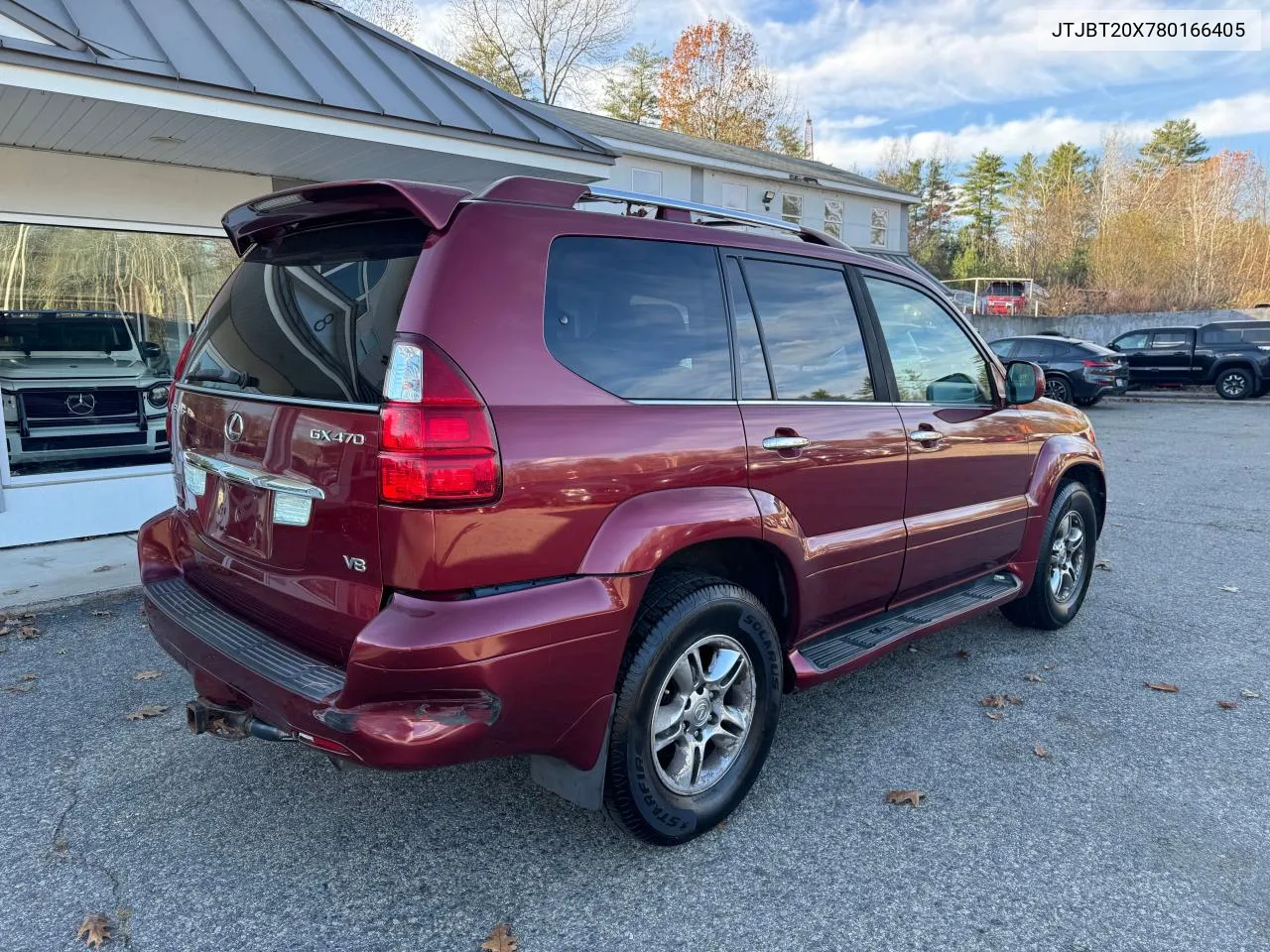 2008 Lexus Gx 470 VIN: JTJBT20X780166405 Lot: 79332874