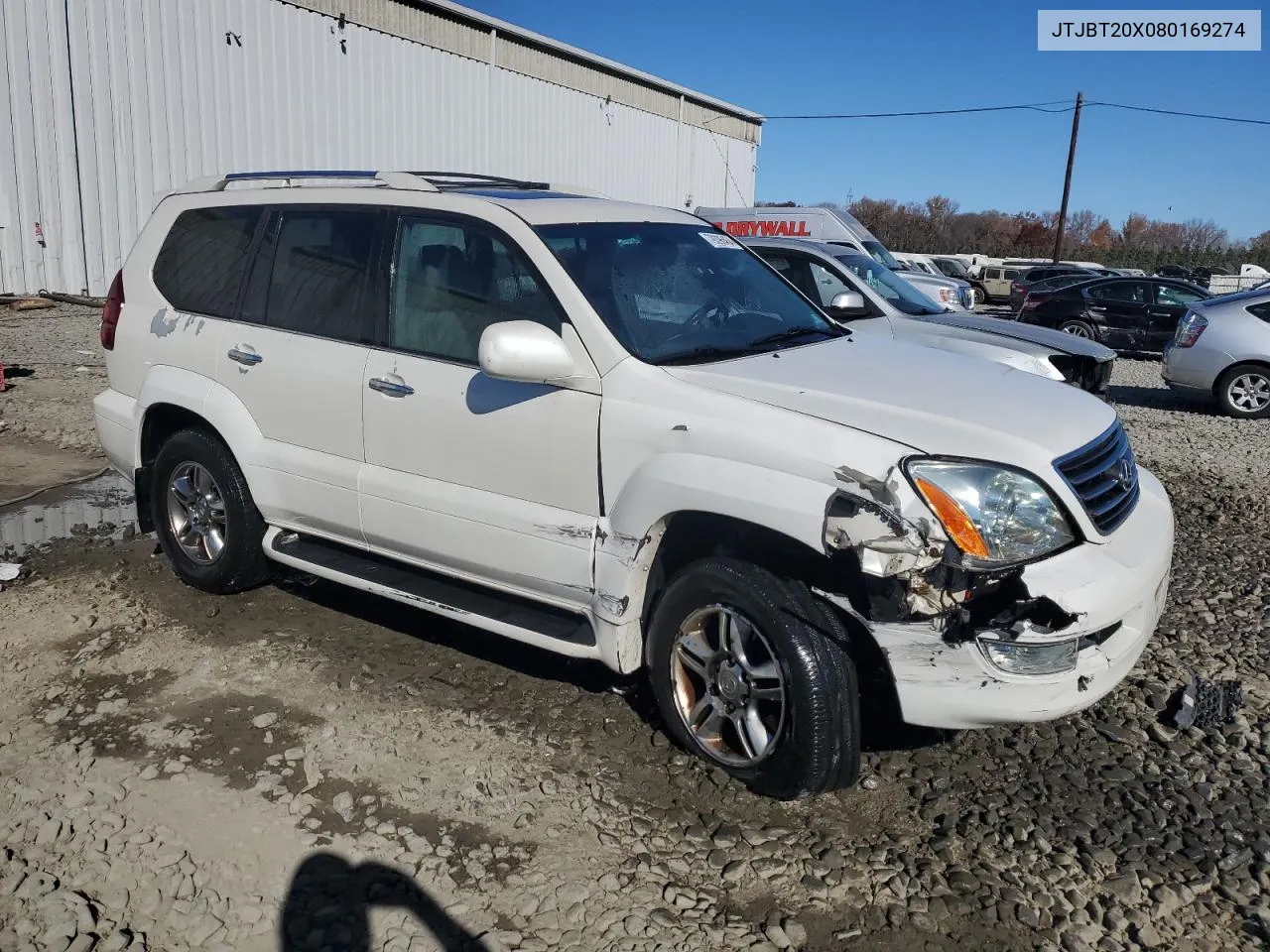 2008 Lexus Gx 470 VIN: JTJBT20X080169274 Lot: 79396464