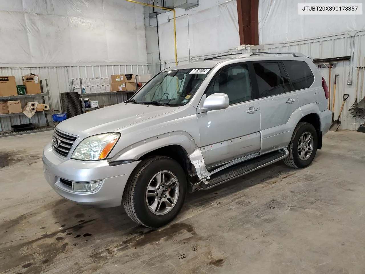 2009 Lexus Gx 470 VIN: JTJBT20X390178357 Lot: 71622004