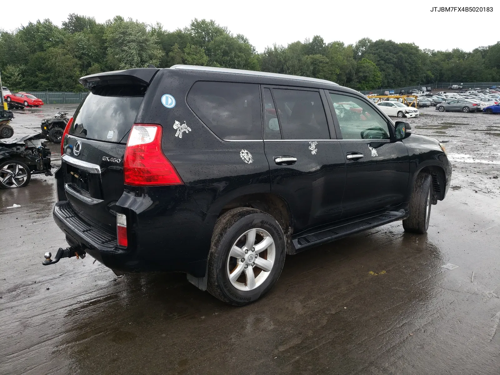 2011 Lexus Gx 460 VIN: JTJBM7FX4B5020183 Lot: 66714814