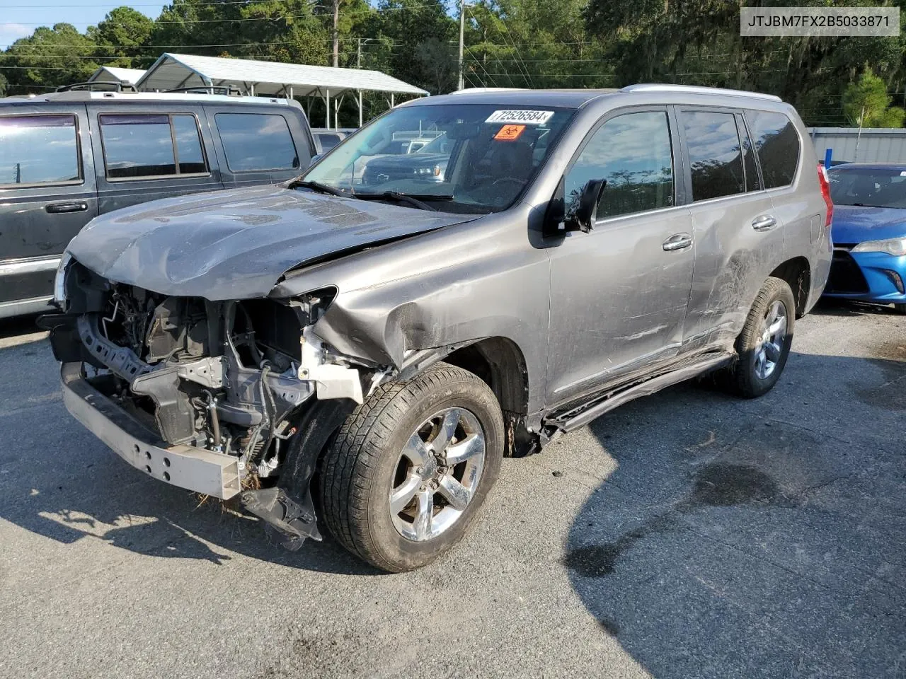 2011 Lexus Gx 460 VIN: JTJBM7FX2B5033871 Lot: 72526584