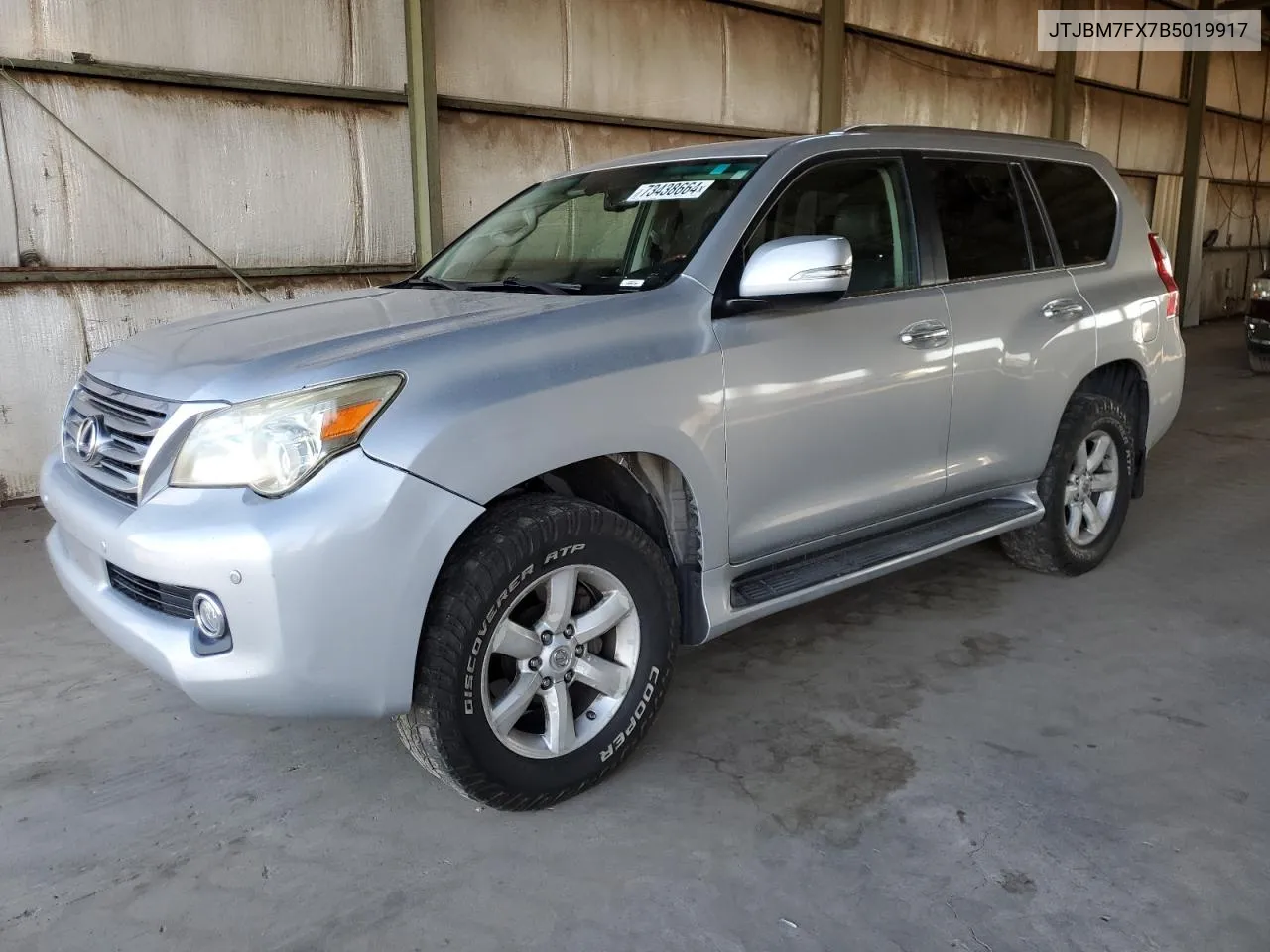 2011 Lexus Gx 460 VIN: JTJBM7FX7B5019917 Lot: 73438664