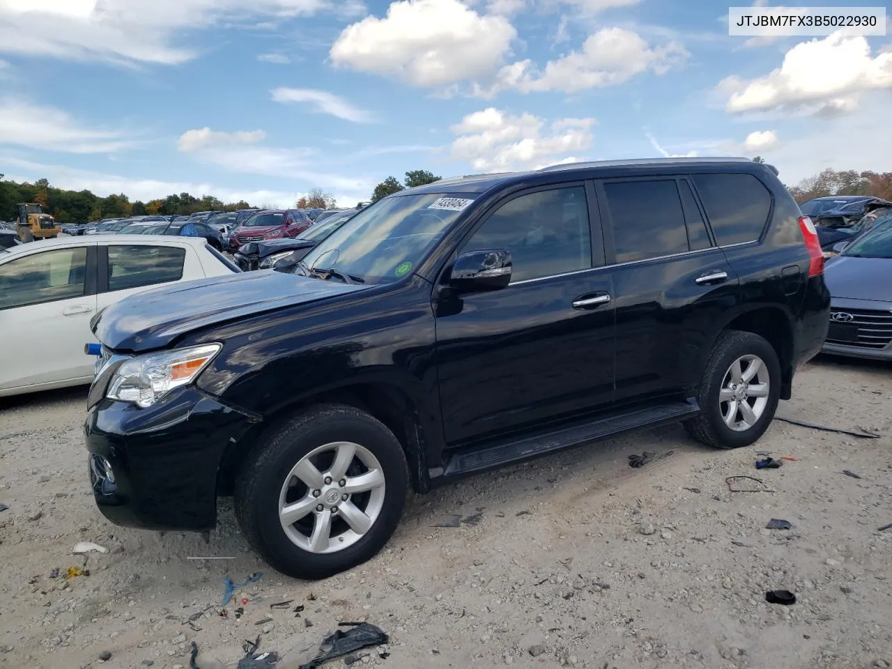 2011 Lexus Gx 460 VIN: JTJBM7FX3B5022930 Lot: 74330464