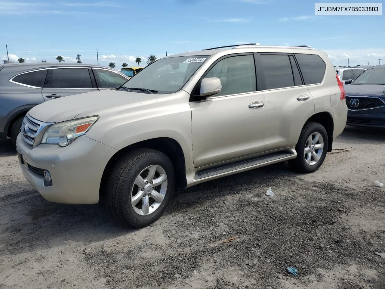 2011 Lexus Gx 460 VIN: JTJBM7FX7B5033803 Lot: 75264714