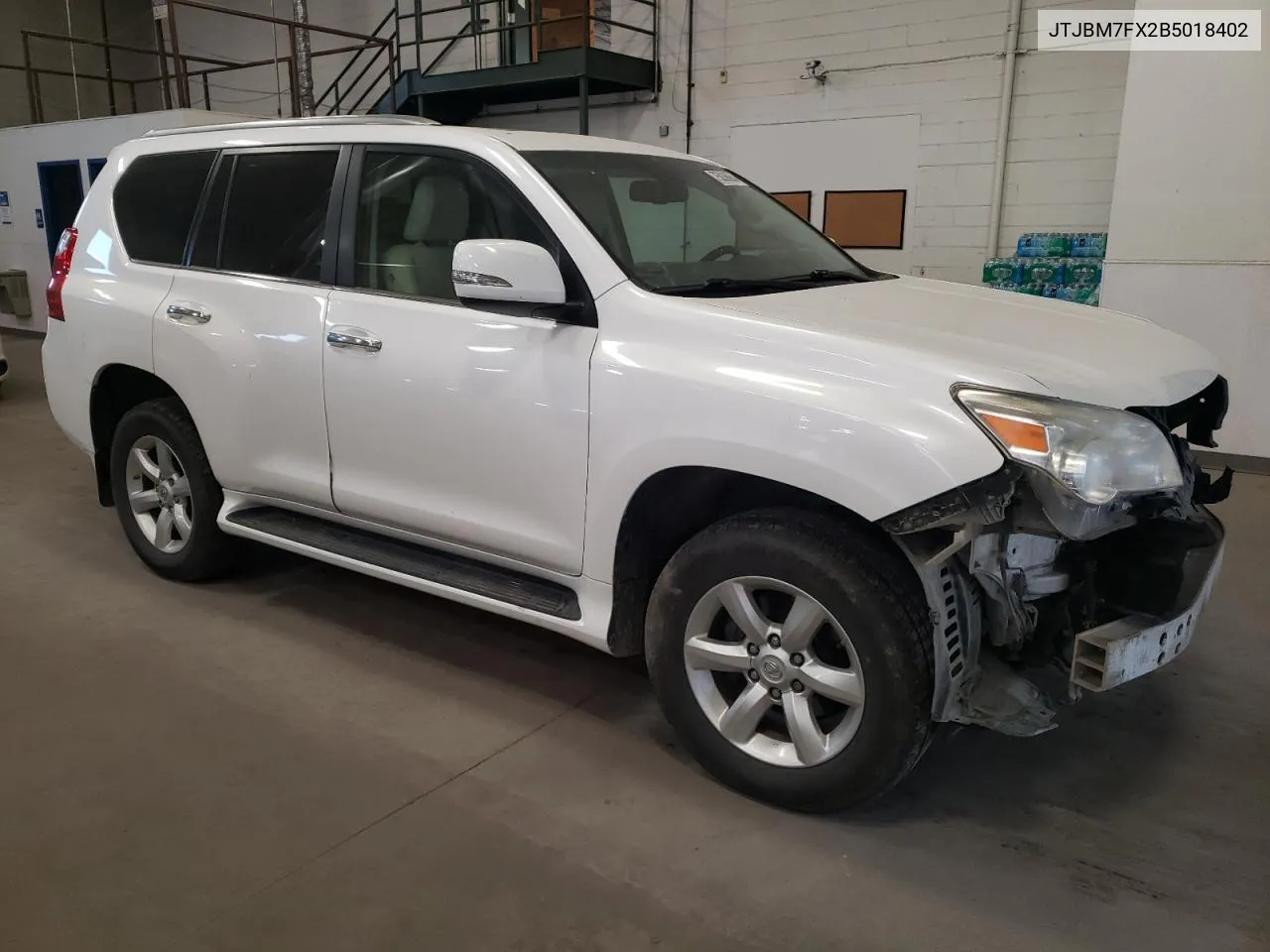 2011 Lexus Gx 460 VIN: JTJBM7FX2B5018402 Lot: 75836864