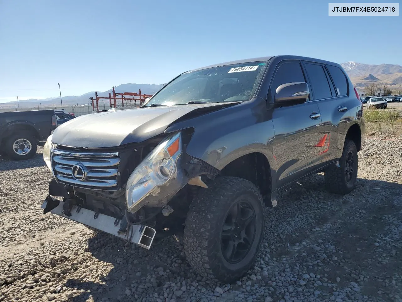 2011 Lexus Gx 460 VIN: JTJBM7FX4B5024718 Lot: 76053714