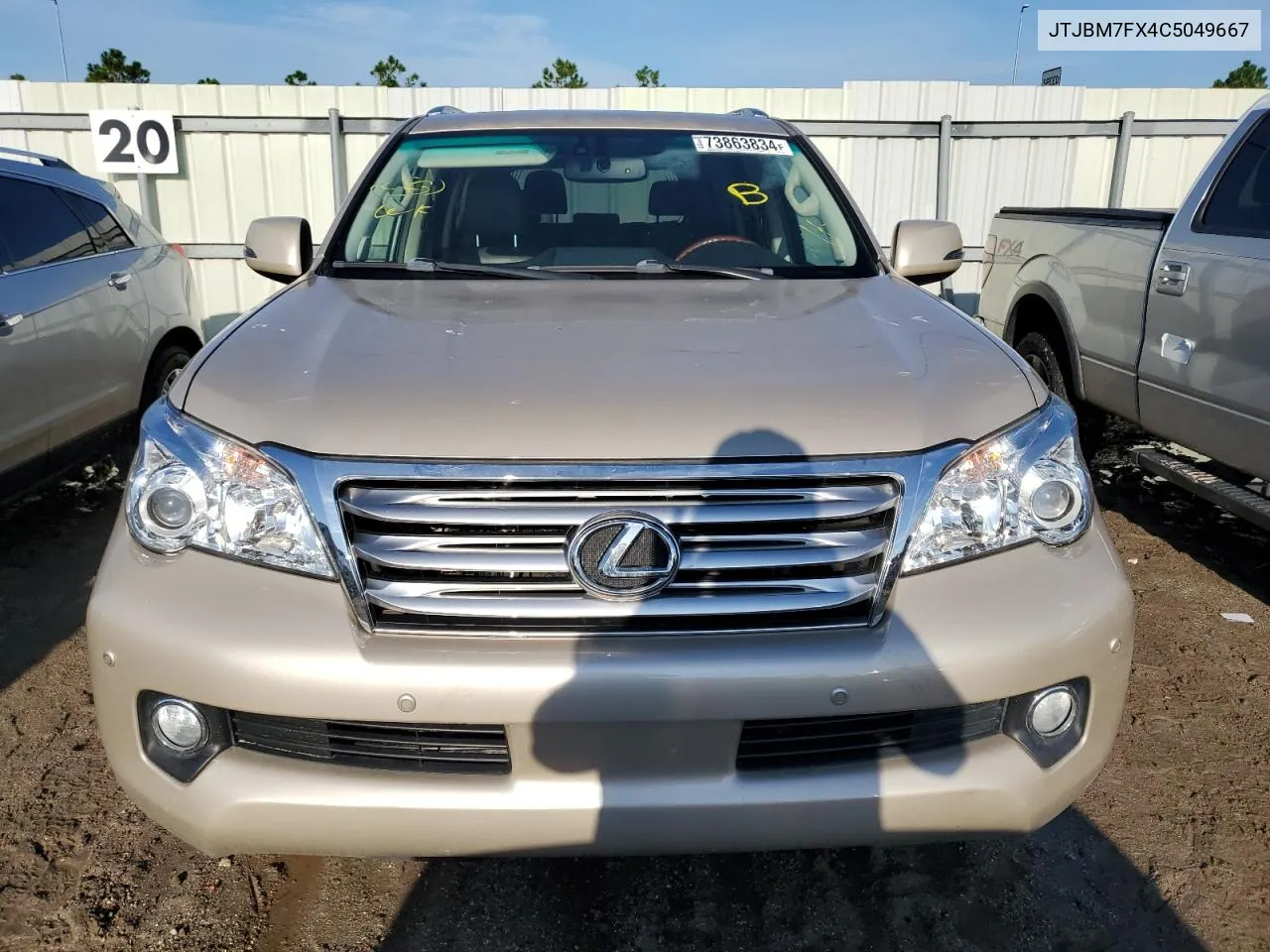 2012 Lexus Gx 460 VIN: JTJBM7FX4C5049667 Lot: 73863834