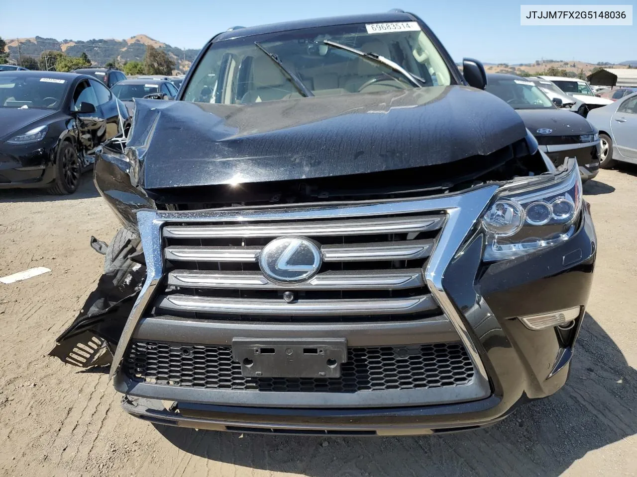 2016 Lexus Gx 460 Premium VIN: JTJJM7FX2G5148036 Lot: 69683514