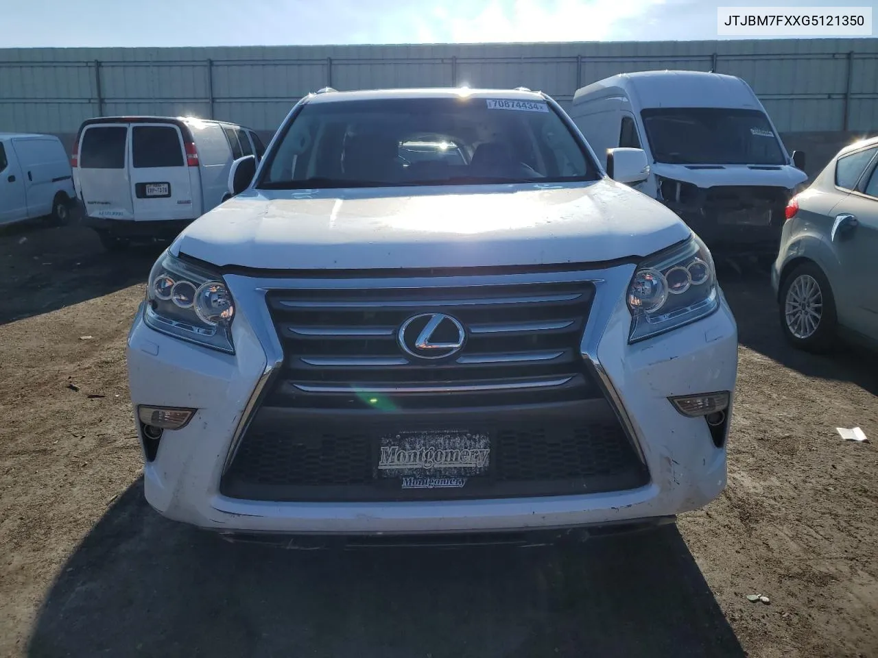 2016 Lexus Gx 460 VIN: JTJBM7FXXG5121350 Lot: 70874434