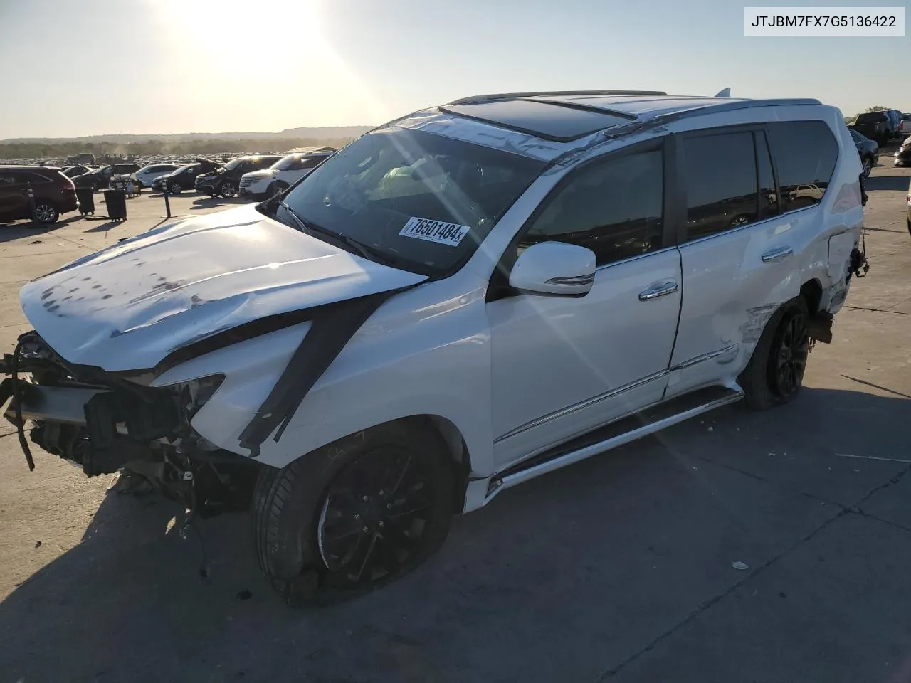 2016 Lexus Gx 460 VIN: JTJBM7FX7G5136422 Lot: 76501484