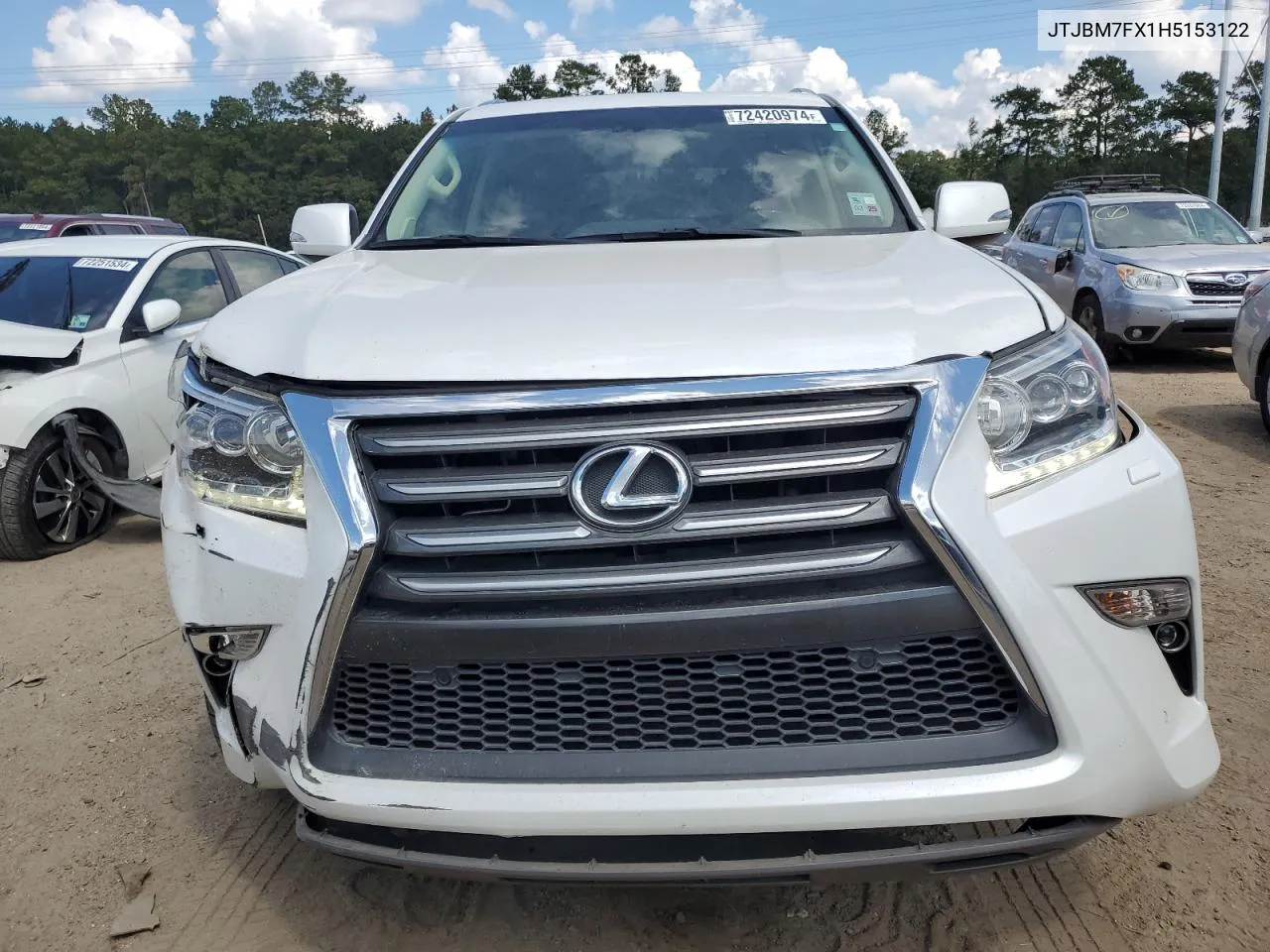 2017 Lexus Gx 460 VIN: JTJBM7FX1H5153122 Lot: 72420974