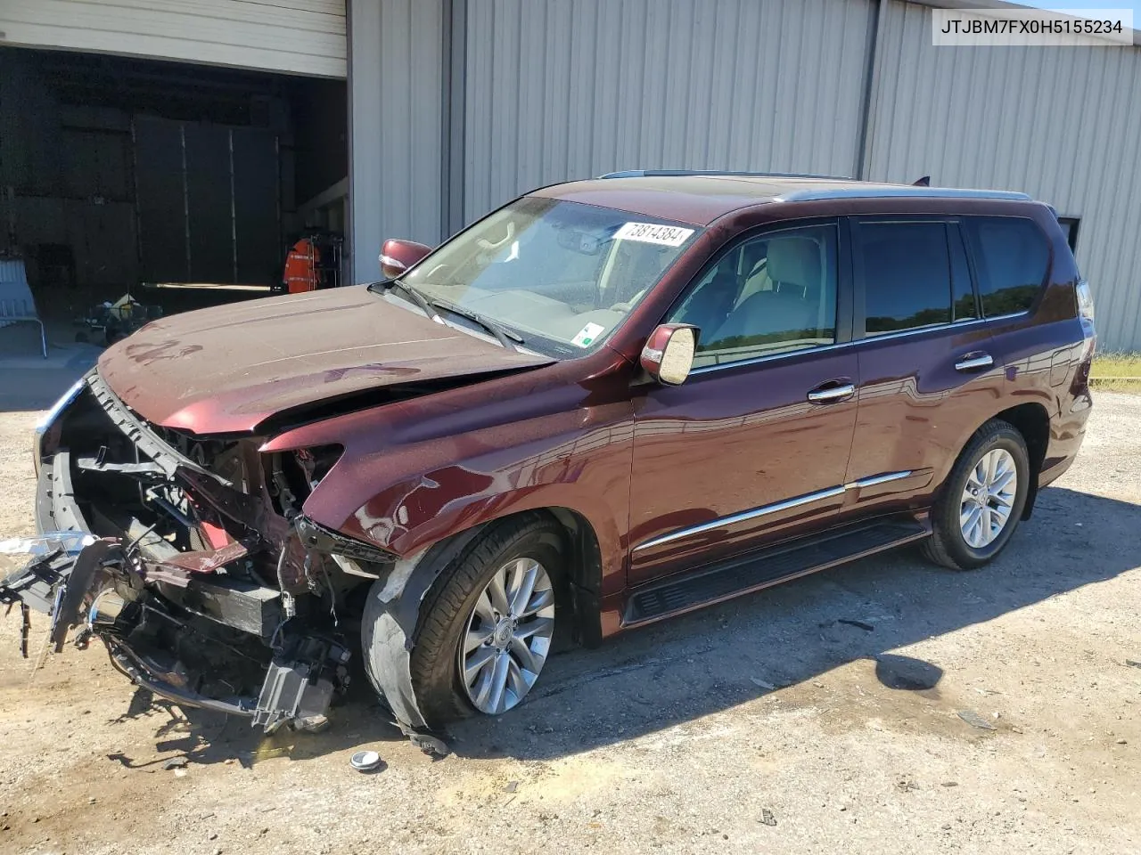 2017 Lexus Gx 460 VIN: JTJBM7FX0H5155234 Lot: 73814384