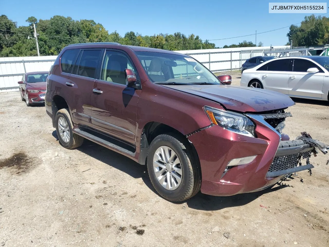 2017 Lexus Gx 460 VIN: JTJBM7FX0H5155234 Lot: 73814384