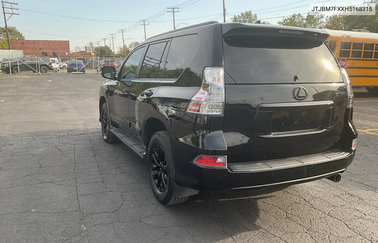 2017 Lexus Gx 460 VIN: JTJBM7FXXH5168315 Lot: 76132764