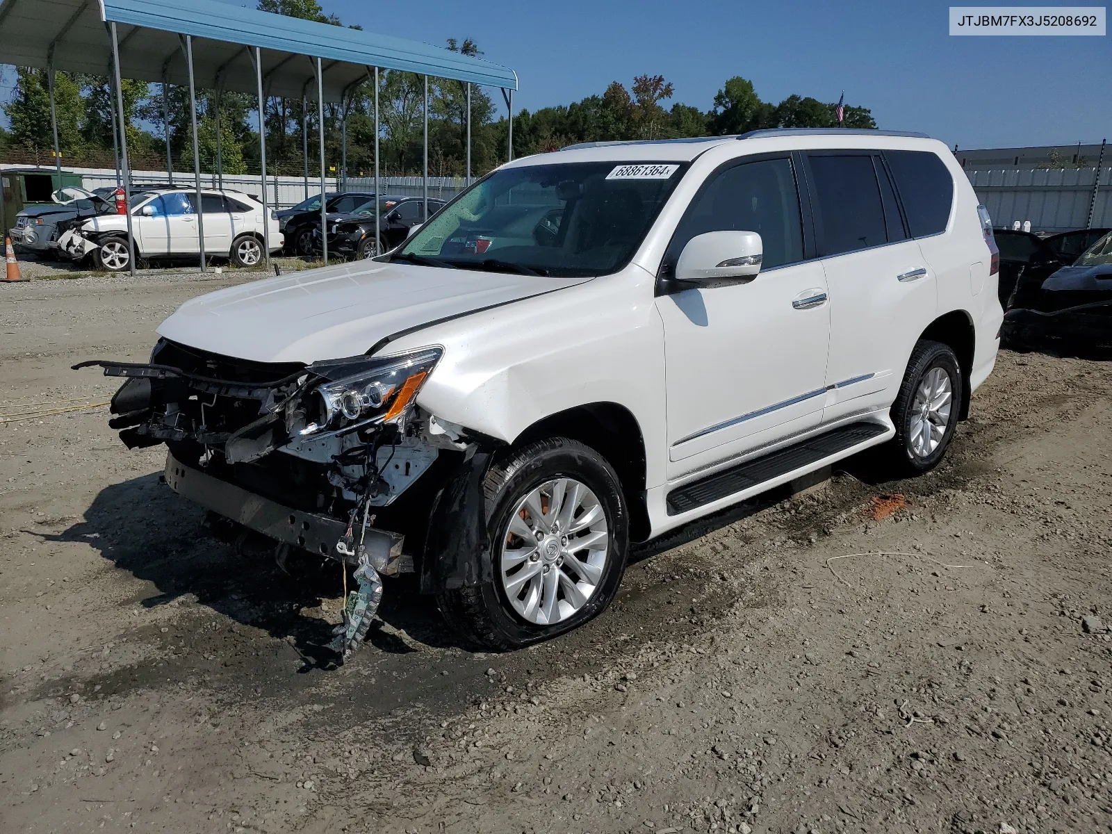 2018 Lexus Gx 460 VIN: JTJBM7FX3J5208692 Lot: 68861364