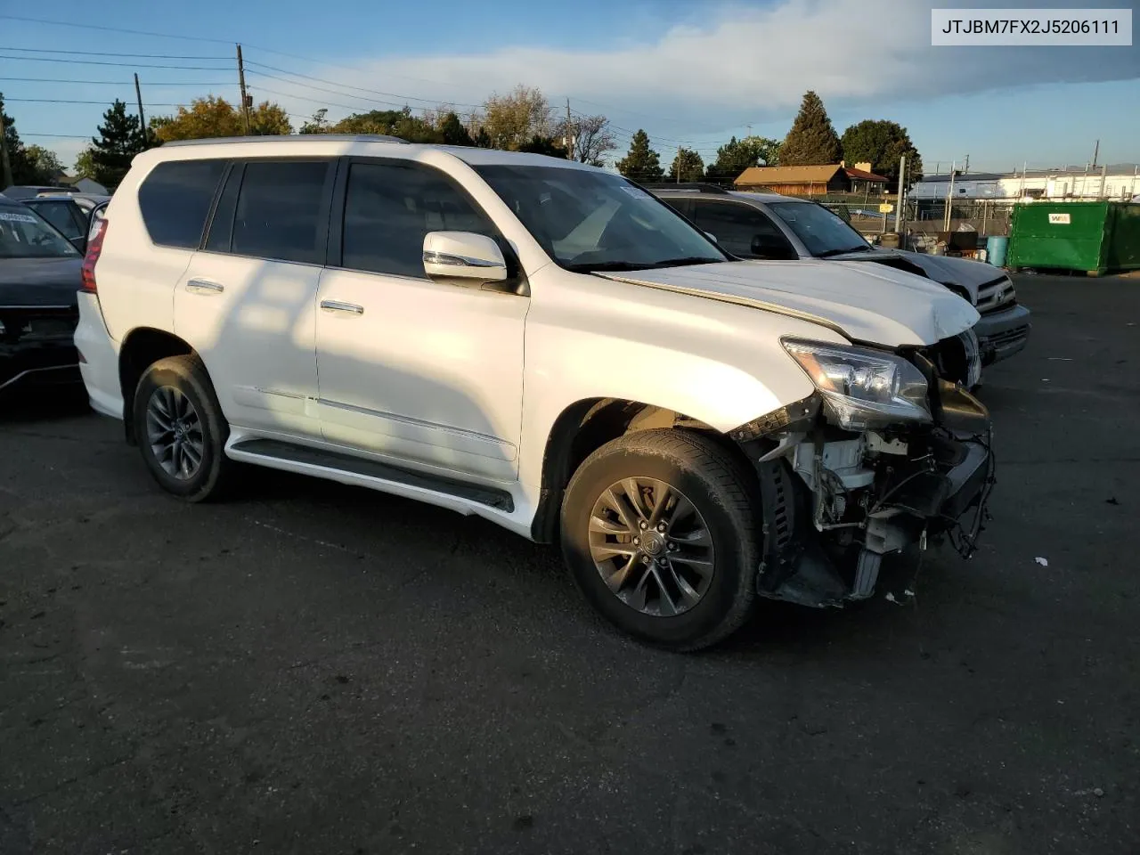 2018 Lexus Gx 460 VIN: JTJBM7FX2J5206111 Lot: 73428034