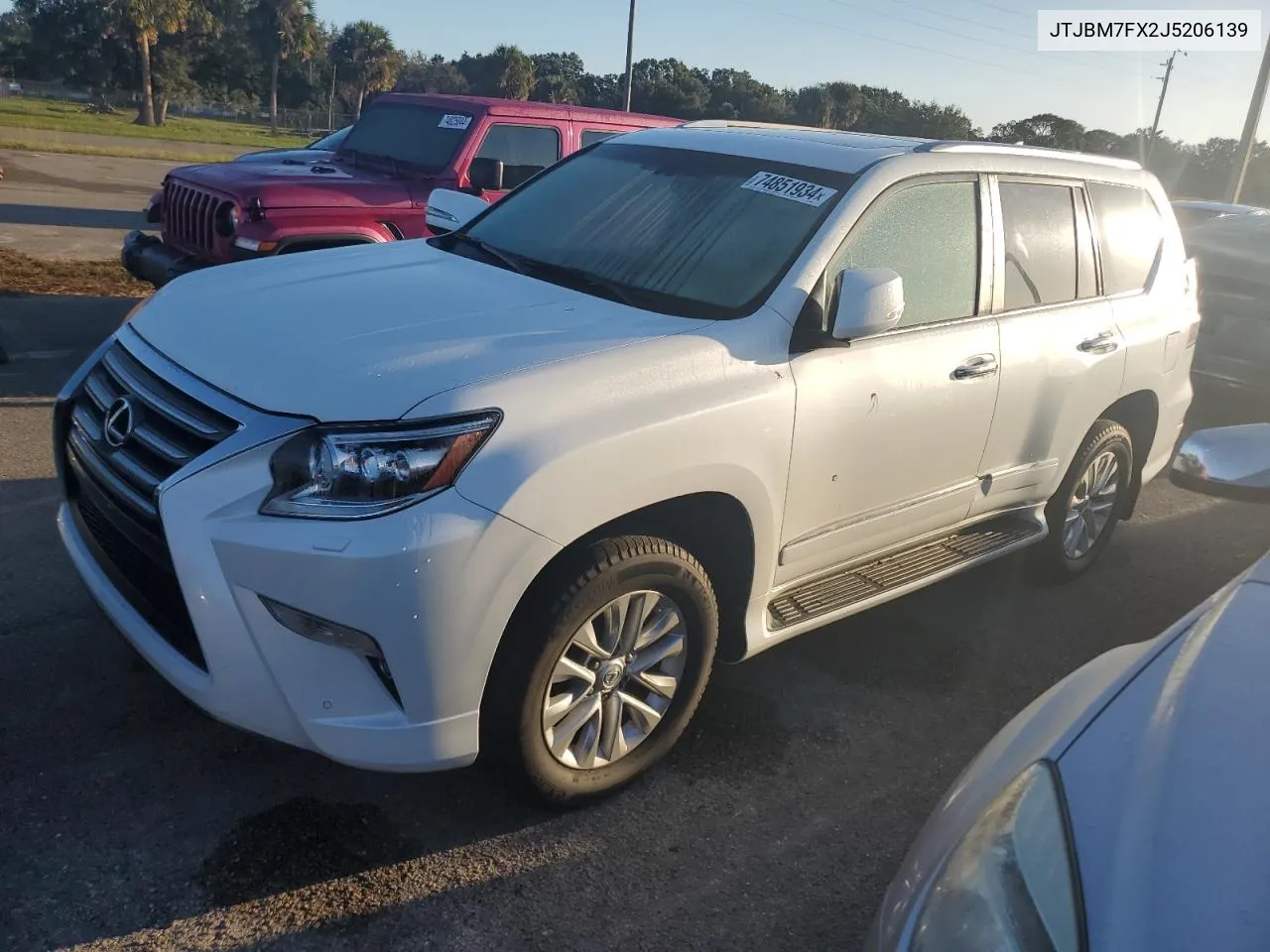 2018 Lexus Gx 460 VIN: JTJBM7FX2J5206139 Lot: 74851934