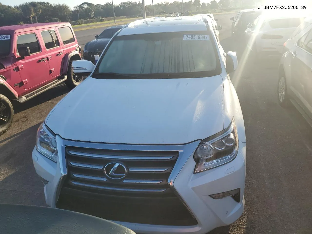 2018 Lexus Gx 460 VIN: JTJBM7FX2J5206139 Lot: 74851934