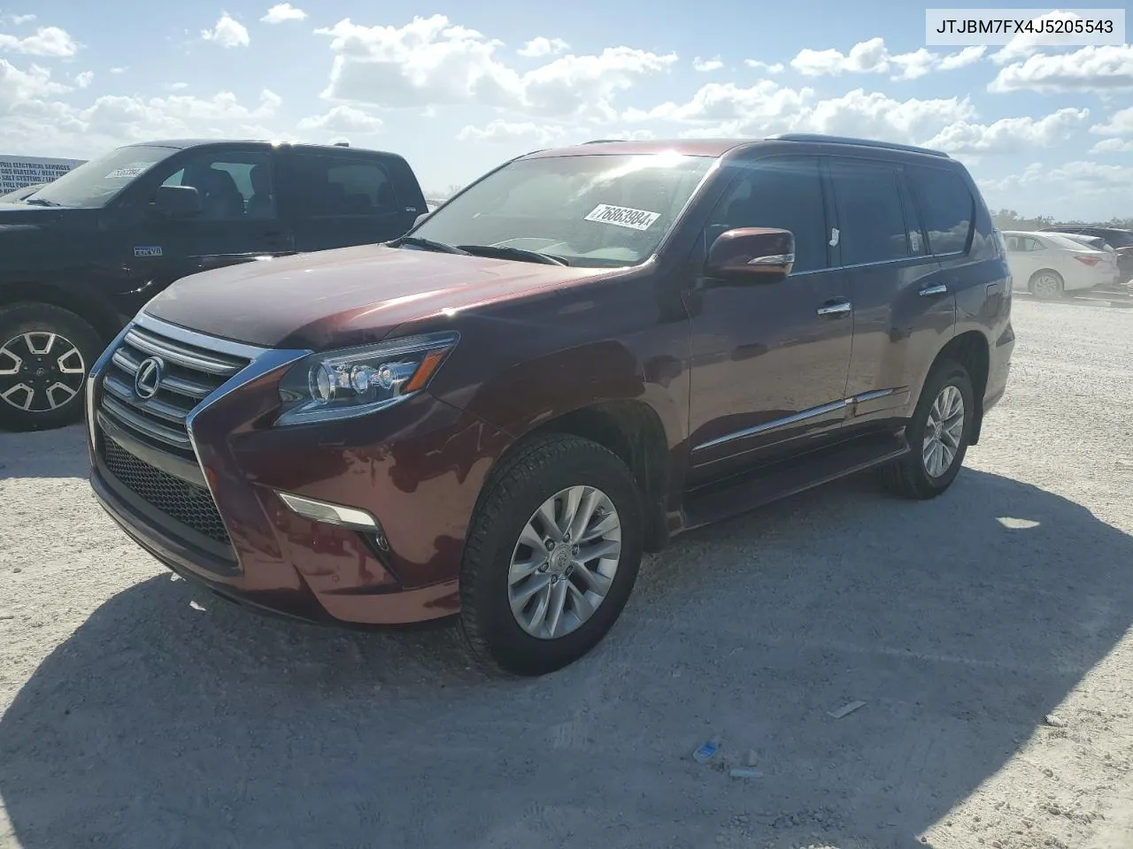 2018 Lexus Gx 460 VIN: JTJBM7FX4J5205543 Lot: 76863984