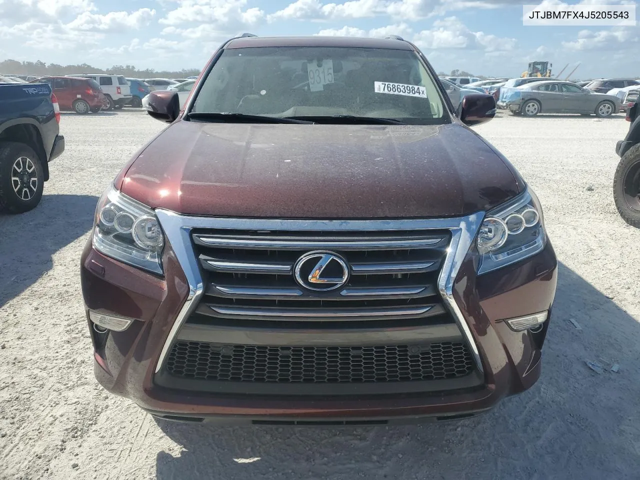 2018 Lexus Gx 460 VIN: JTJBM7FX4J5205543 Lot: 76863984