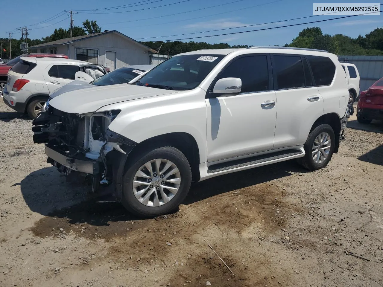 2021 Lexus Gx 460 Premium VIN: JTJAM7BXXM5292595 Lot: 67763194