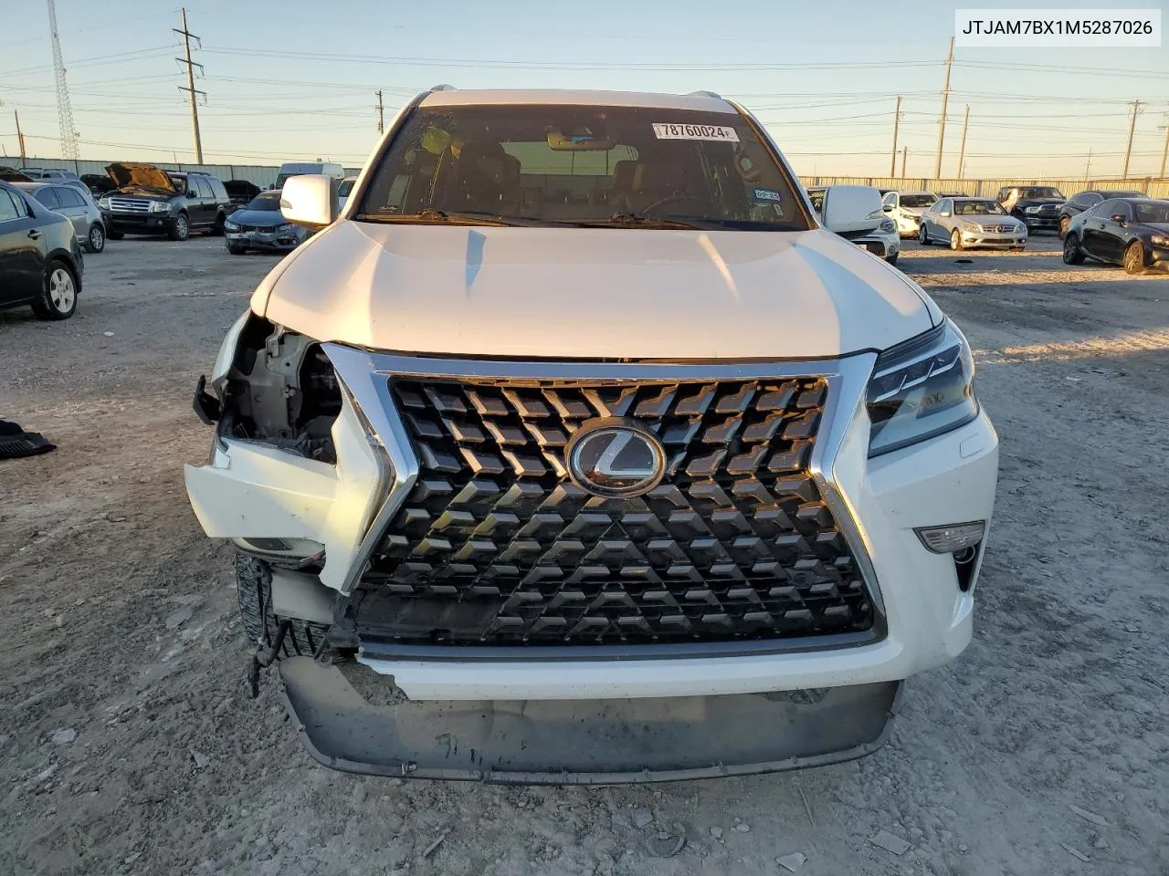 2021 Lexus Gx 460 Premium VIN: JTJAM7BX1M5287026 Lot: 78760024