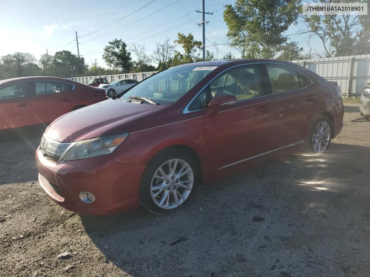 2010 Lexus Hs 250H VIN: JTHBB1BA1A2018901 Lot: 63447054