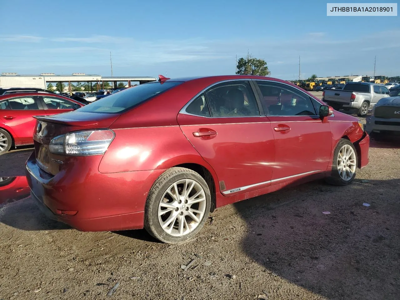 2010 Lexus Hs 250H VIN: JTHBB1BA1A2018901 Lot: 63447054