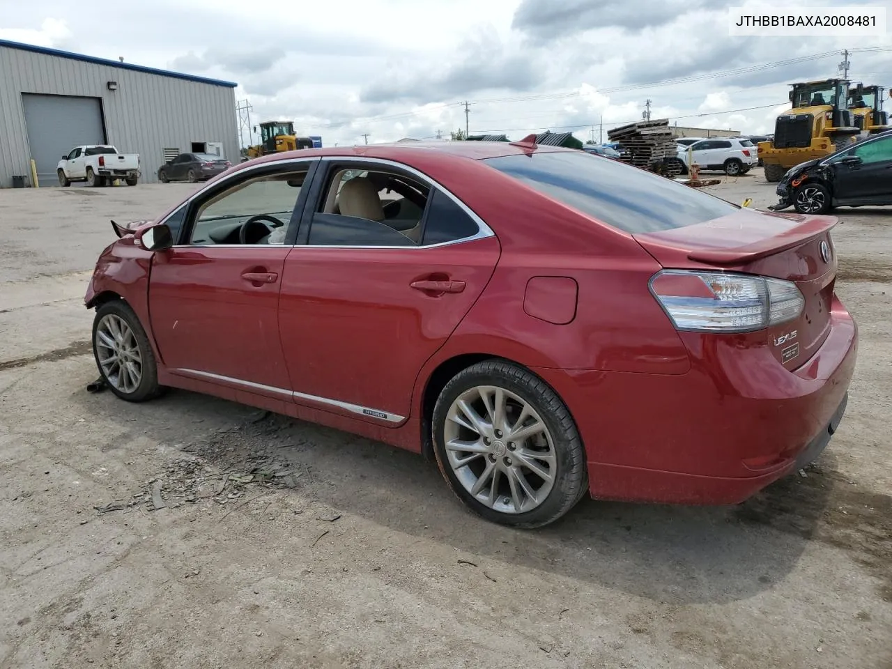 2010 Lexus Hs 250H VIN: JTHBB1BAXA2008481 Lot: 64077284