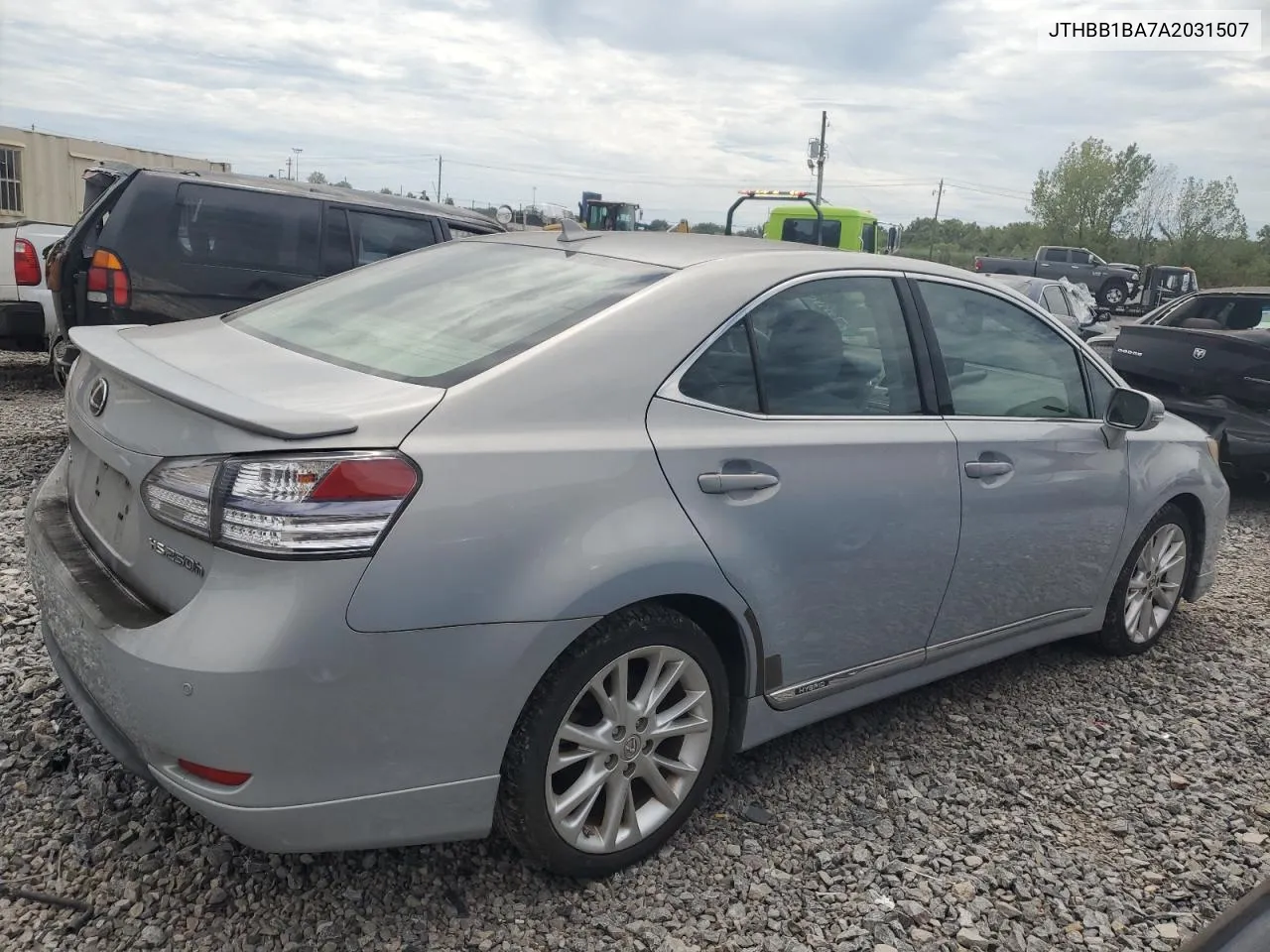 2010 Lexus Hs 250H VIN: JTHBB1BA7A2031507 Lot: 70258674