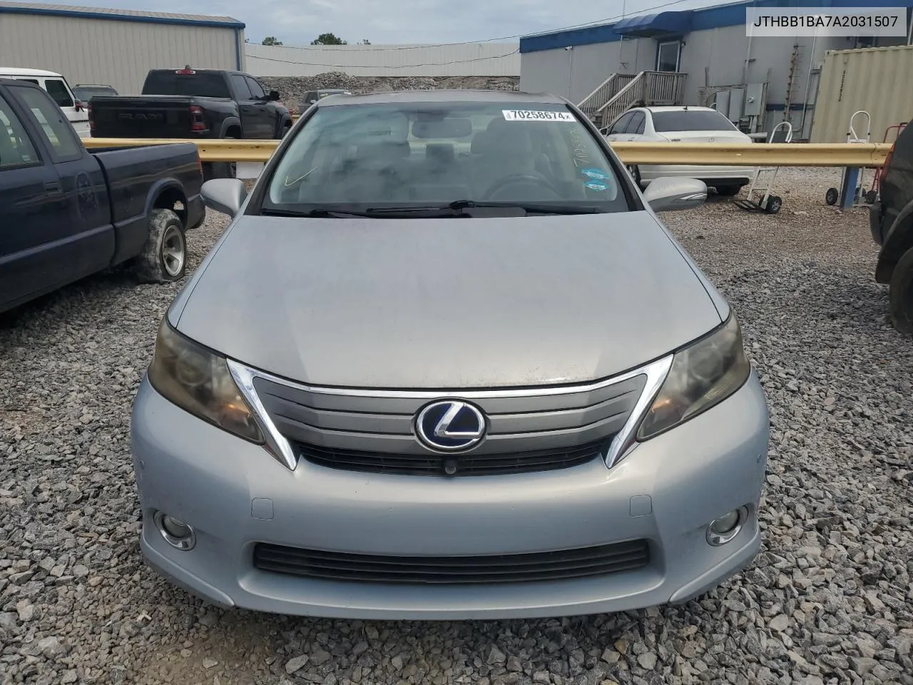 2010 Lexus Hs 250H VIN: JTHBB1BA7A2031507 Lot: 70258674