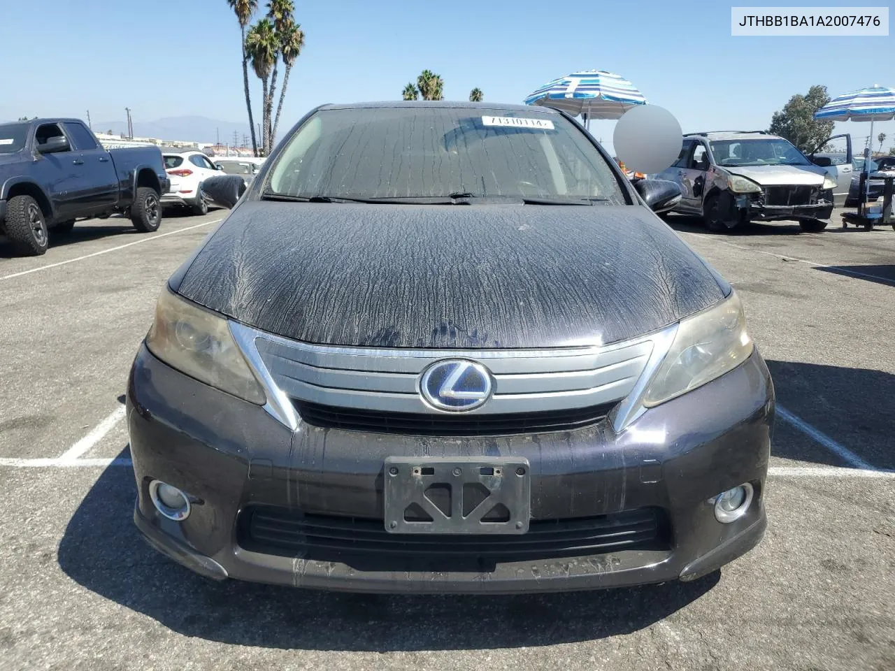 2010 Lexus Hs 250H VIN: JTHBB1BA1A2007476 Lot: 71310114