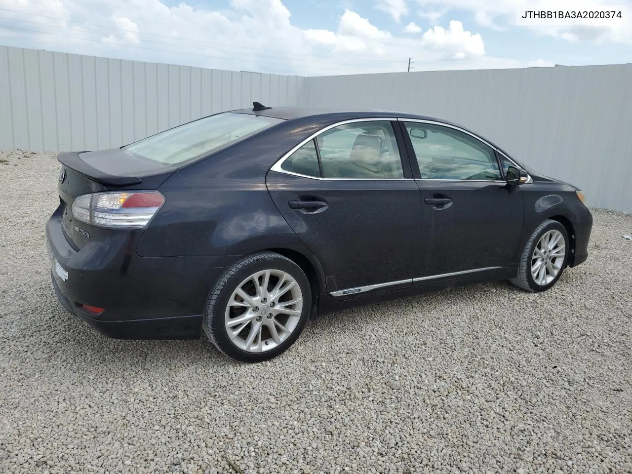 2010 Lexus Hs 250H VIN: JTHBB1BA3A2020374 Lot: 71375144