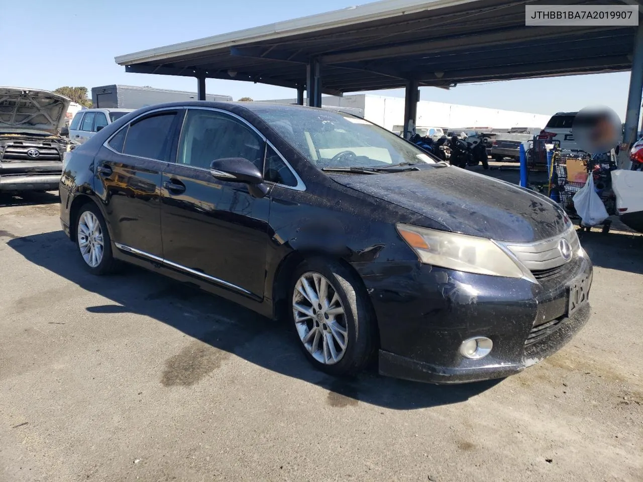 2010 Lexus Hs 250H VIN: JTHBB1BA7A2019907 Lot: 73031364