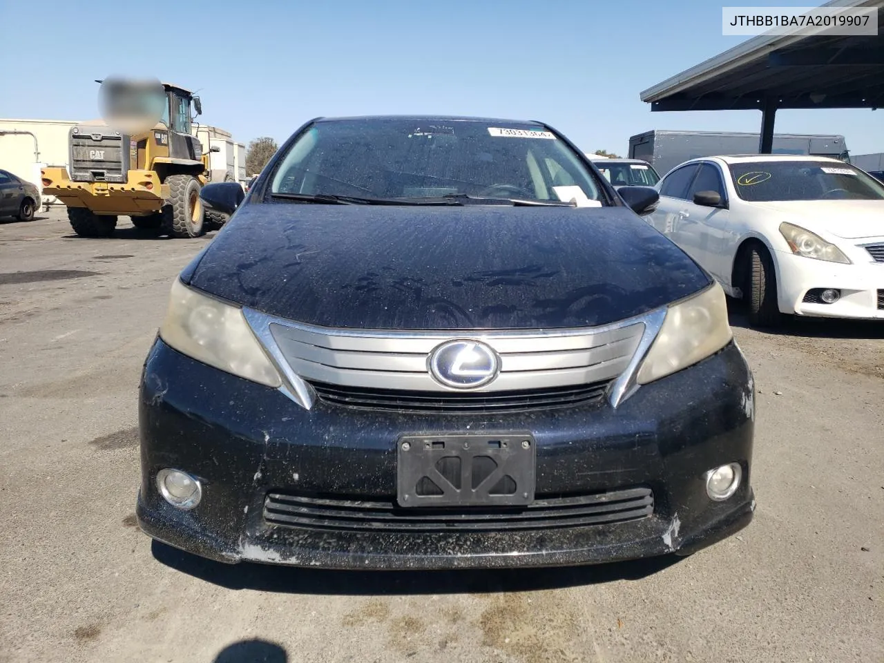 2010 Lexus Hs 250H VIN: JTHBB1BA7A2019907 Lot: 73031364