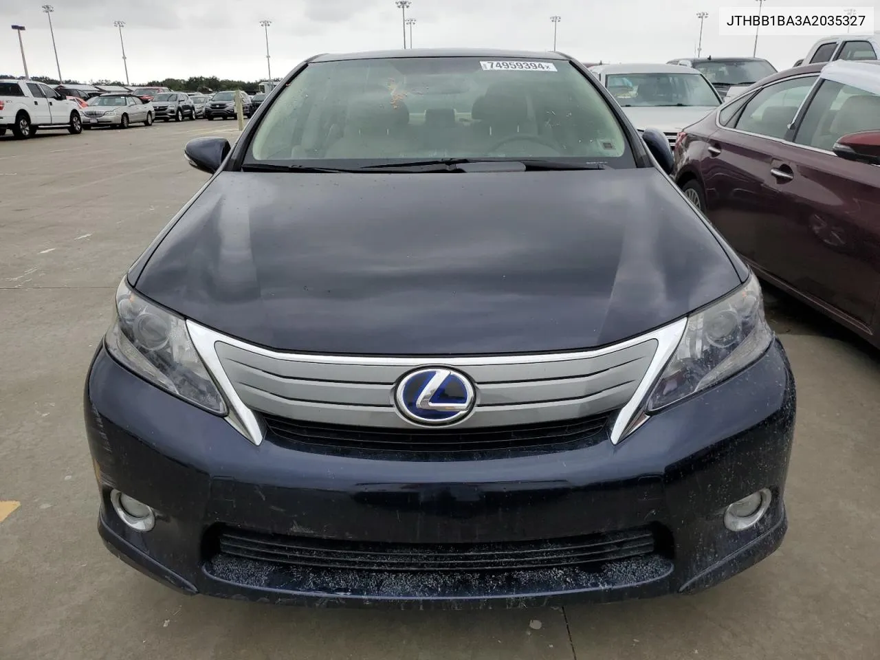 2010 Lexus Hs 250H VIN: JTHBB1BA3A2035327 Lot: 74959394