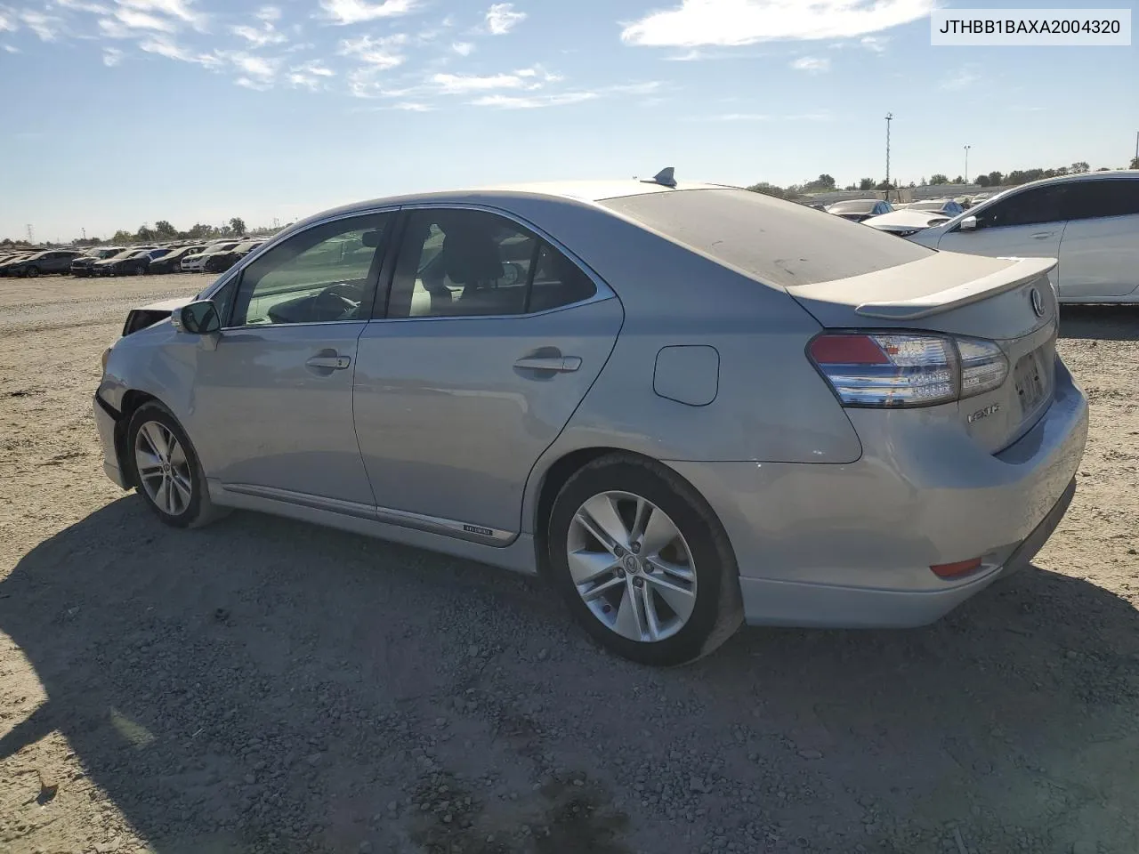 2010 Lexus Hs 250H VIN: JTHBB1BAXA2004320 Lot: 75460354