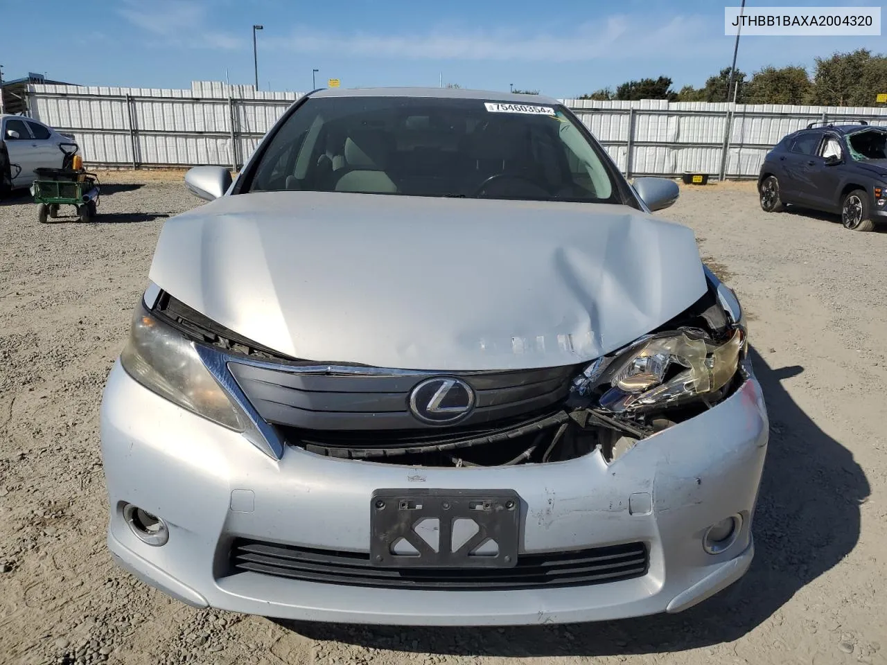 2010 Lexus Hs 250H VIN: JTHBB1BAXA2004320 Lot: 75460354