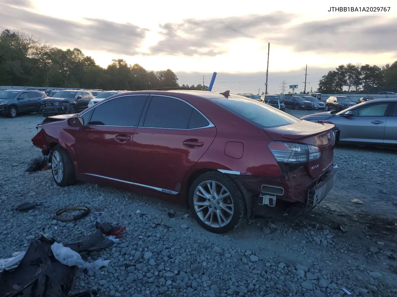 2010 Lexus Hs 250H VIN: JTHBB1BA1A2029767 Lot: 75649754