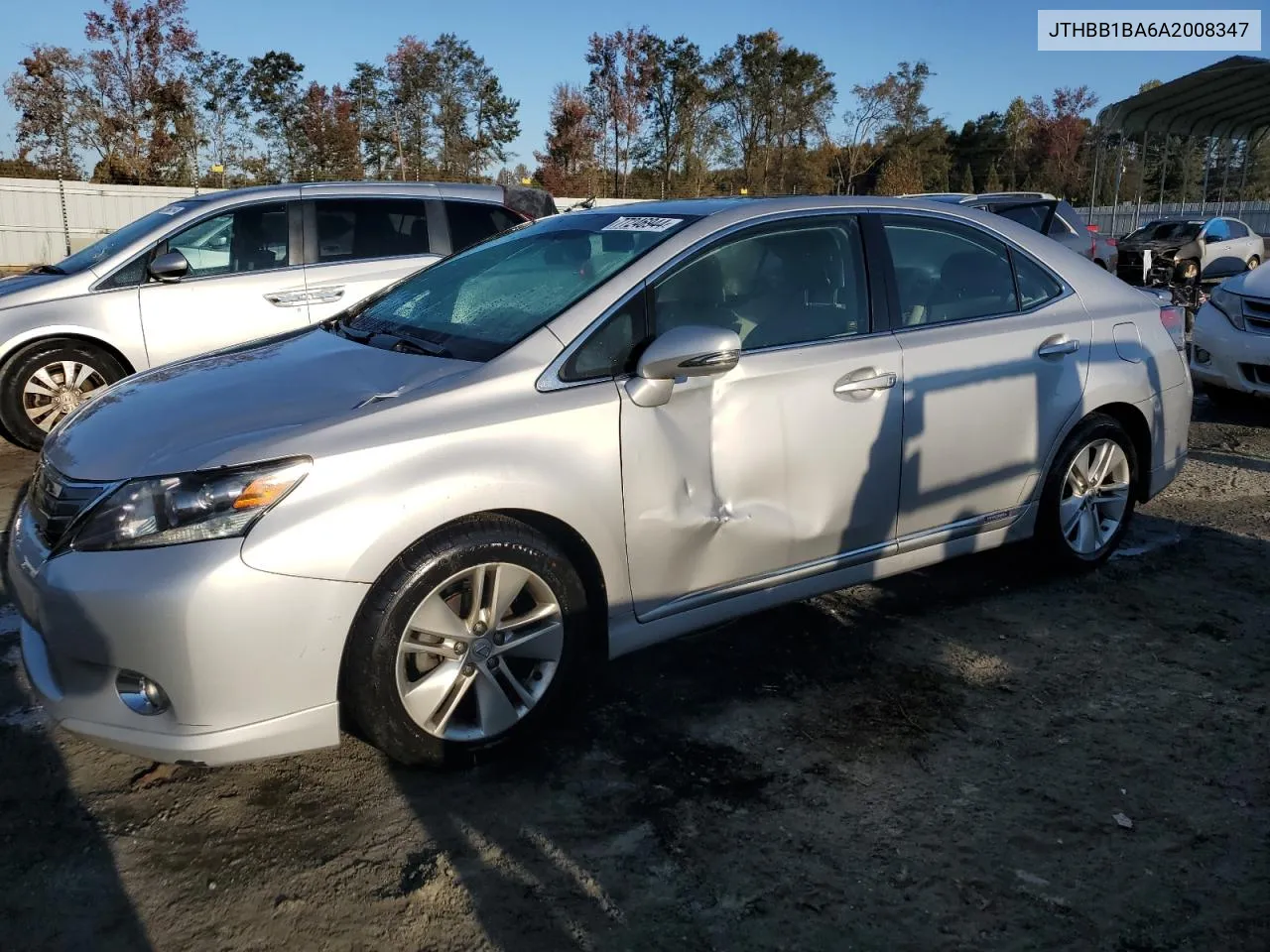 2010 Lexus Hs 250H VIN: JTHBB1BA6A2008347 Lot: 77246944