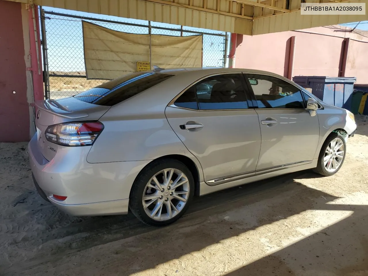 2010 Lexus Hs 250H VIN: JTHBB1BA1A2038095 Lot: 77480664