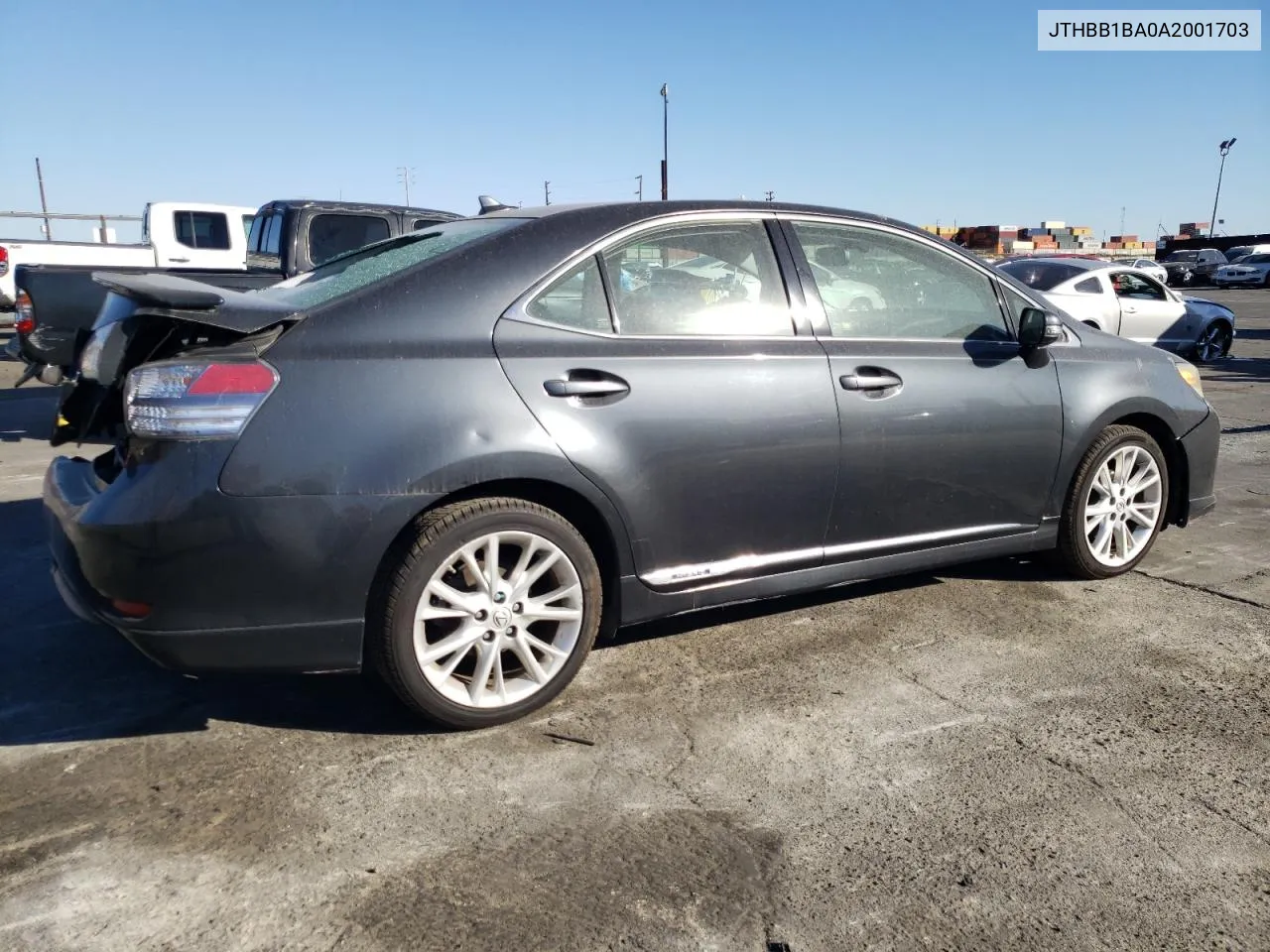 2010 Lexus Hs 250H VIN: JTHBB1BA0A2001703 Lot: 77886284