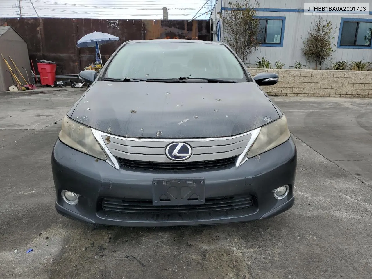 2010 Lexus Hs 250H VIN: JTHBB1BA0A2001703 Lot: 77886284