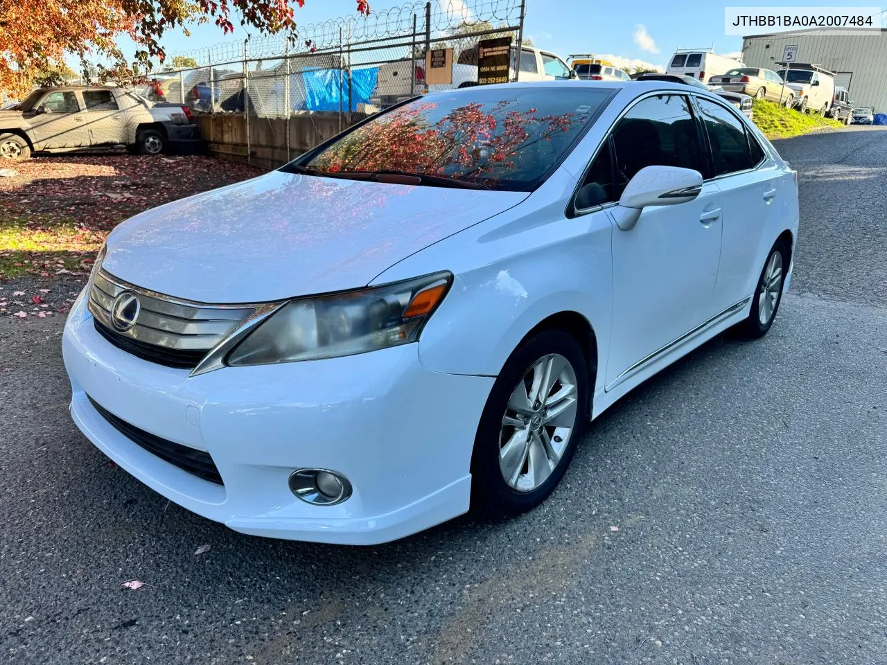 2010 Lexus Hs 250H VIN: JTHBB1BA0A2007484 Lot: 77915444