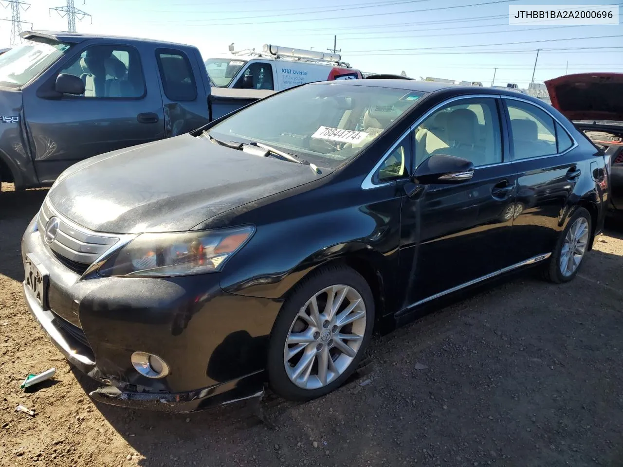 2010 Lexus Hs 250H VIN: JTHBB1BA2A2000696 Lot: 78644774