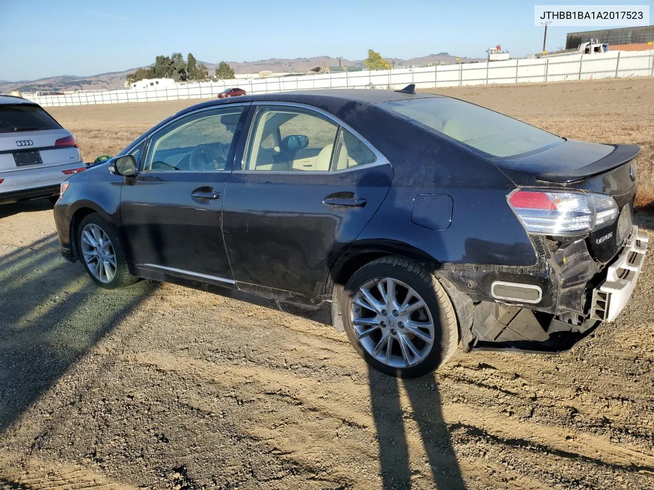 2010 Lexus Hs 250H VIN: JTHBB1BA1A2017523 Lot: 80086154