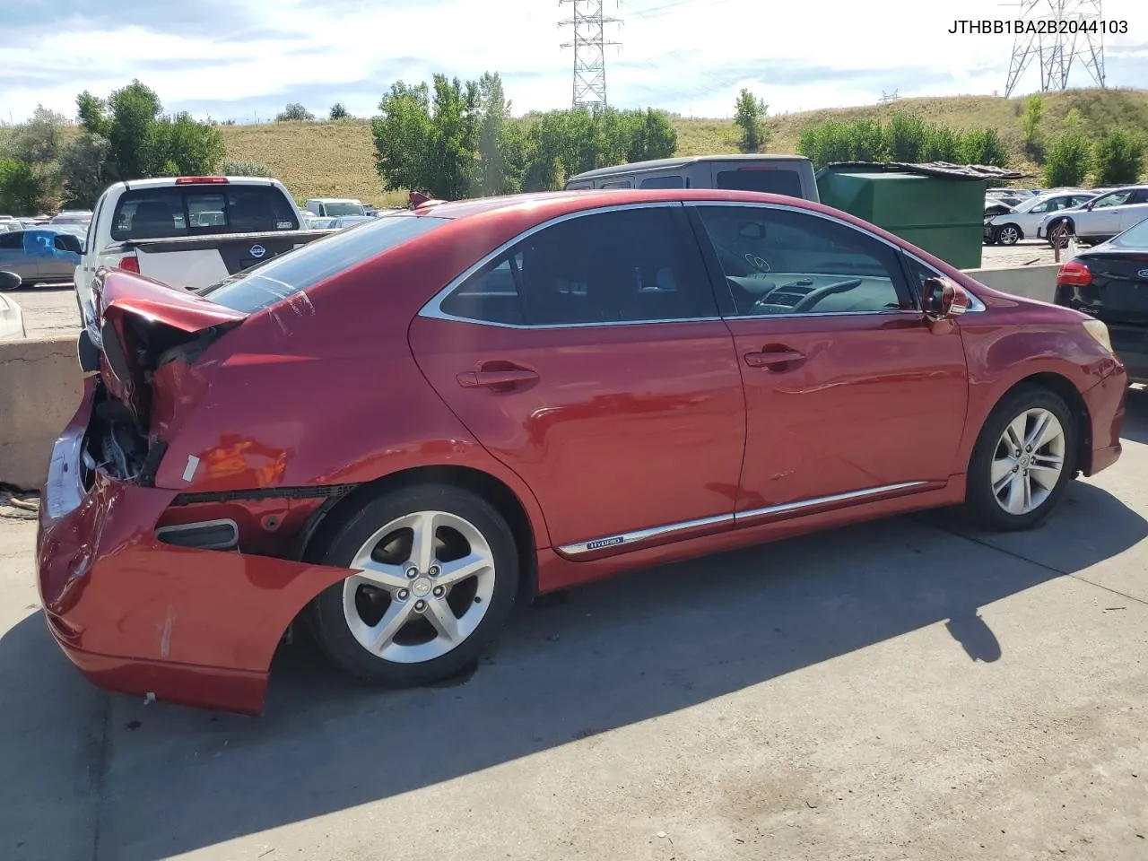 2011 Lexus Hs 250H VIN: JTHBB1BA2B2044103 Lot: 68086844